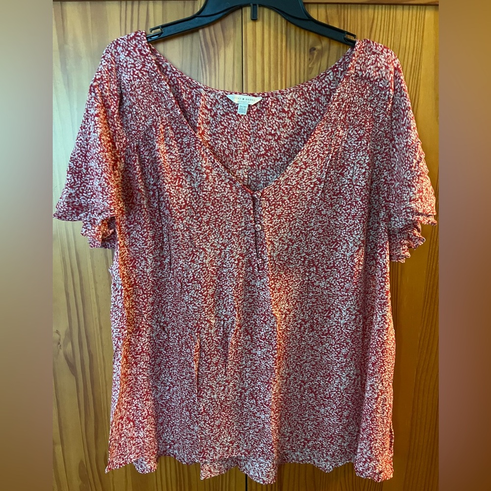 Lucky Brand Floral Print Top
